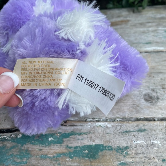 Dan Dee Collectors Choice Bunny Rabbit 7" Plush Thumper Purple Stuffed Easter - Picture 4 of 5